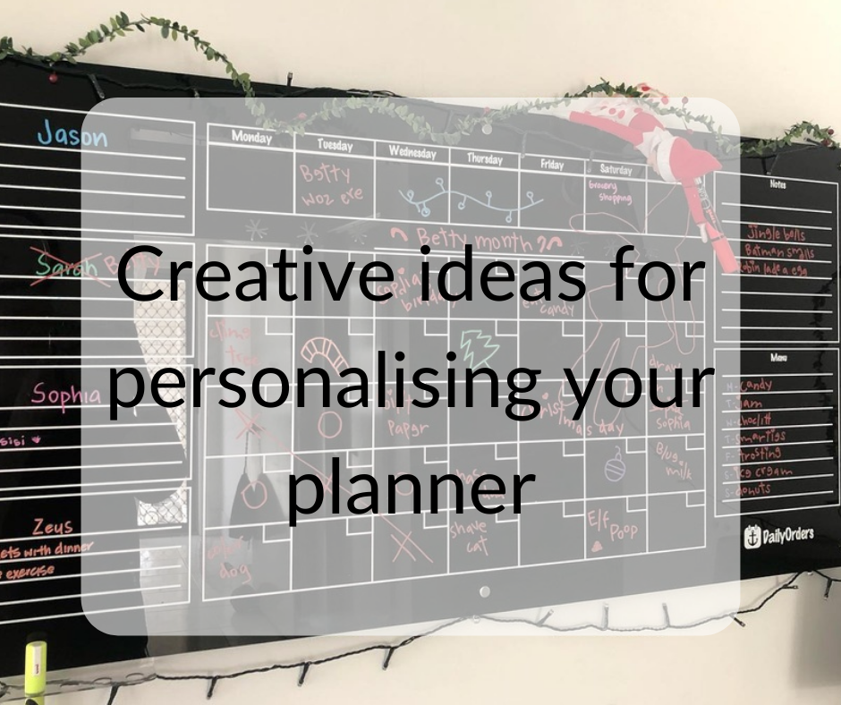 Creative Ideas For Your Personalised Planning Board