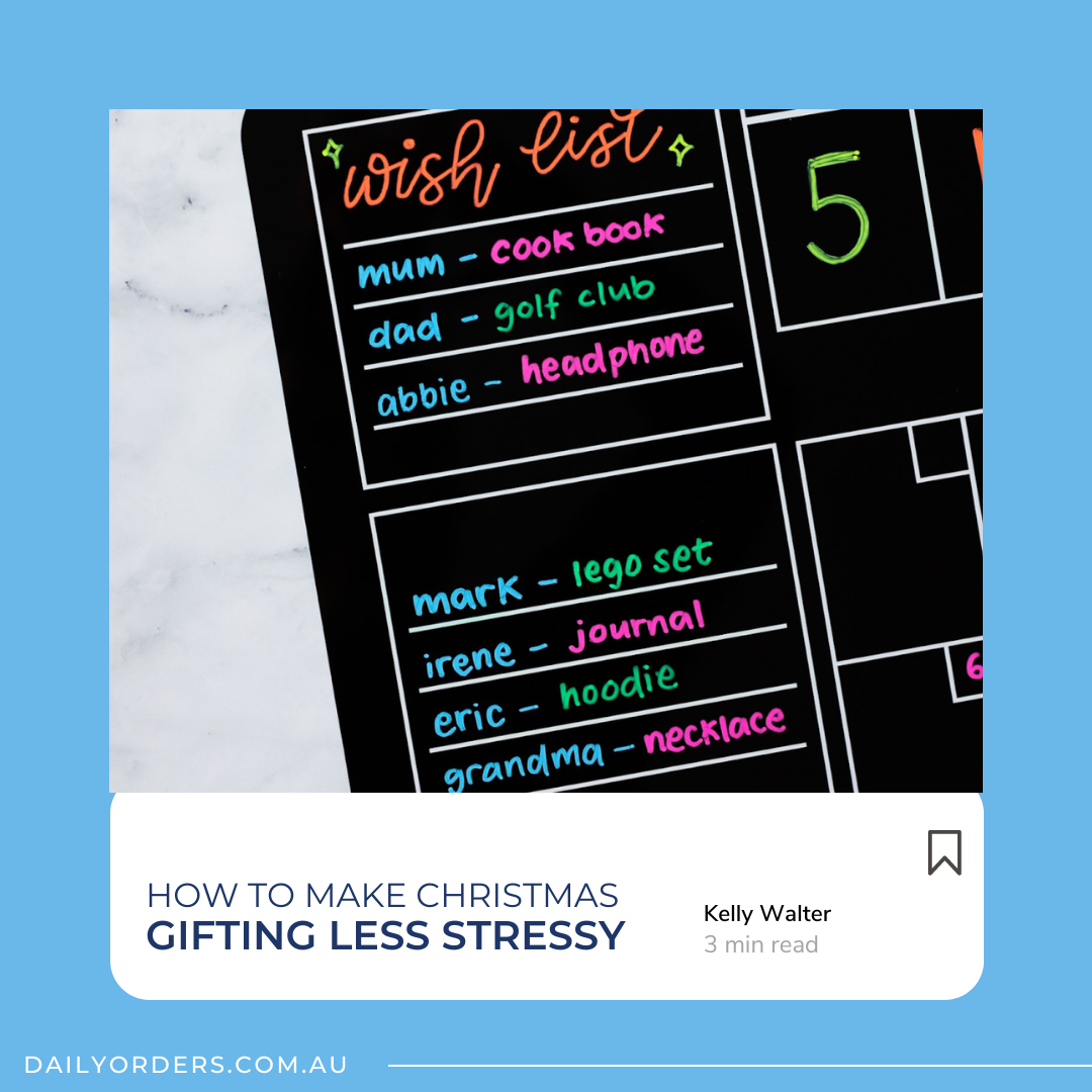 How To Make Christmas Gifting Less Stressy