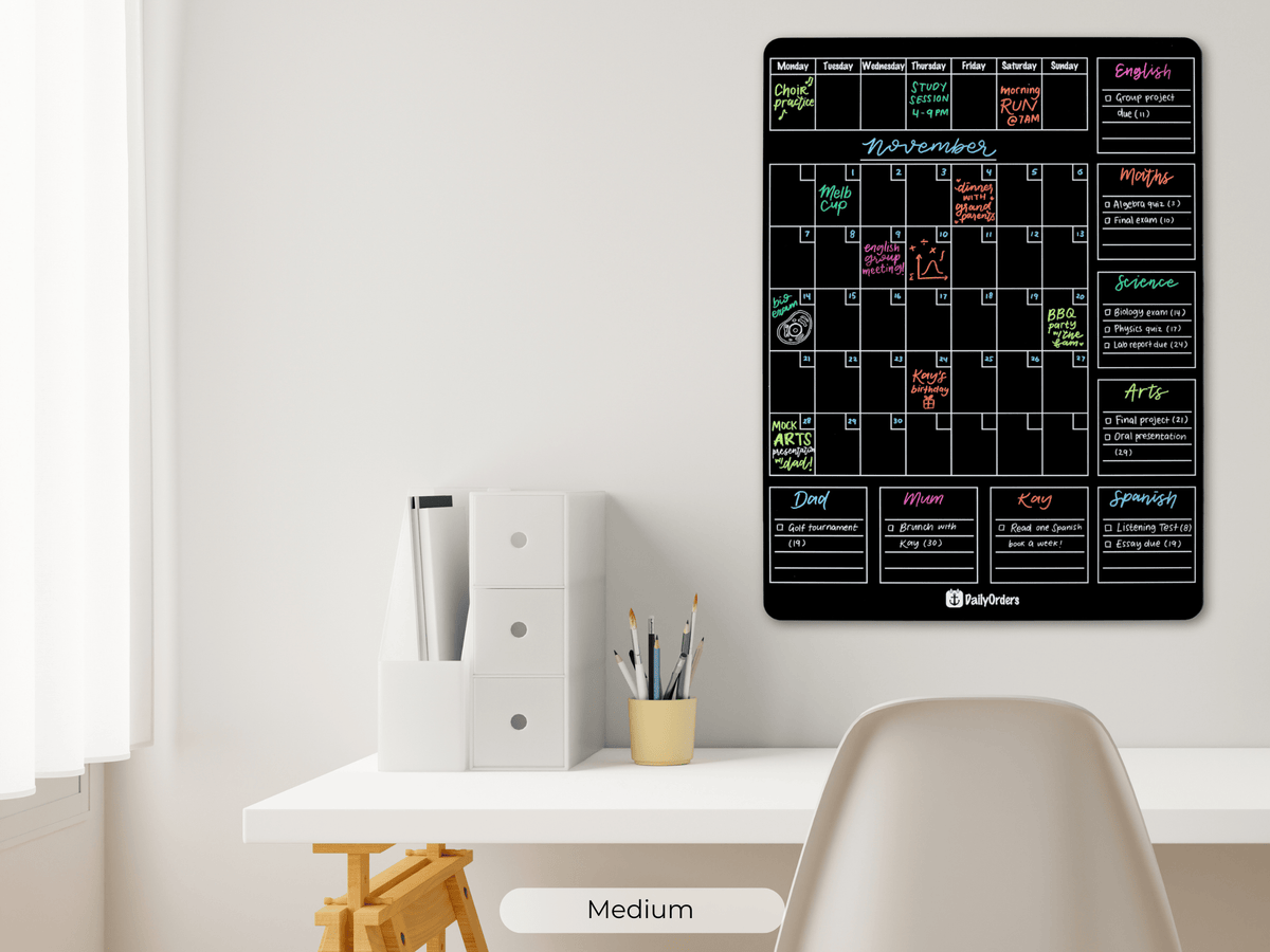 Daily Orders Family Command Centre Wall Planner