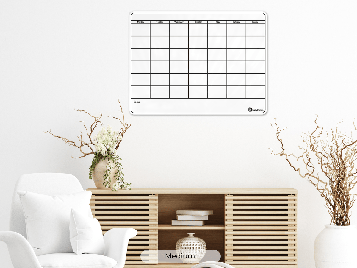 Daily Orders Monthly Planner Monthly Wall Planners