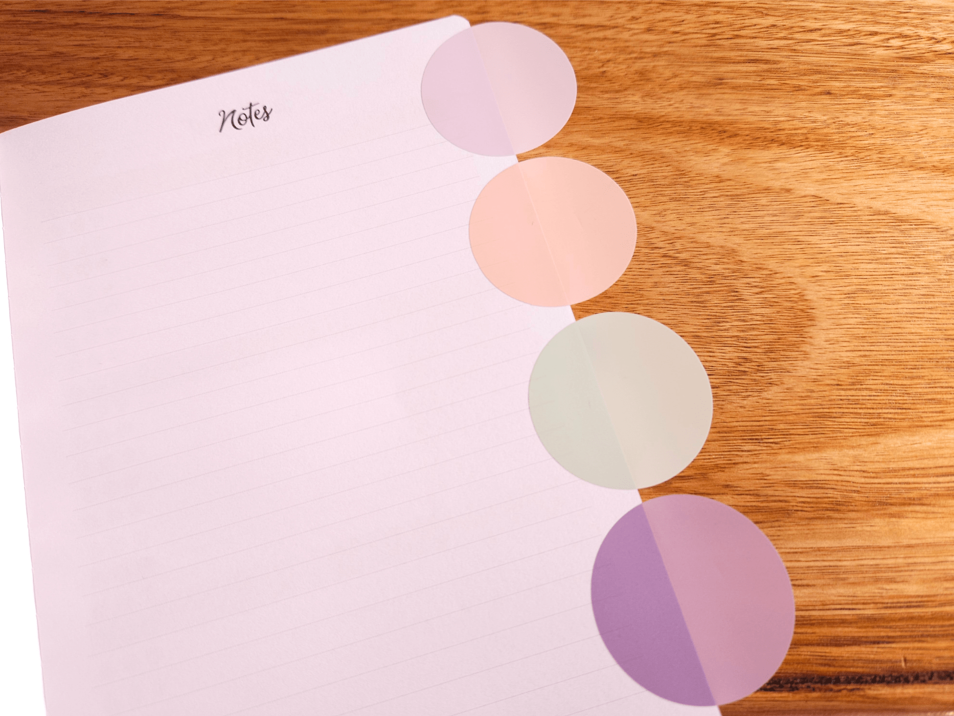 Daily Orders Static Cling Stickers Transparent Sticky Notes - Round